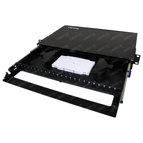 1U Drawer Patch Panel Open