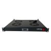 1U 19" Rack Mount Thermostatic 4 Way Fan Tray Unit