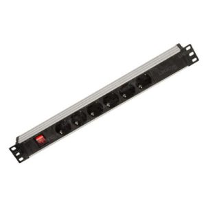 Power Distribution Unit 6 Way 19" - Shucko Plug