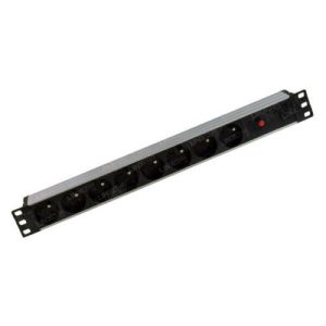 Power Distribution Unit 8 Way 19" - French Plug - With Circuit Breaker