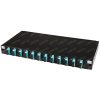 1U Loaded Sliding Patch Panel - SC/DX-LC/QD 12 Port Closed