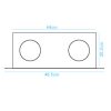 2 Way Fan Dimensions