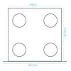 4 Way Fan Dimensions