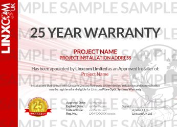 25 Year Warranty Certificate